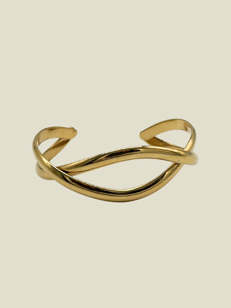 Bracelet Bangle Cuff Twisted Gold