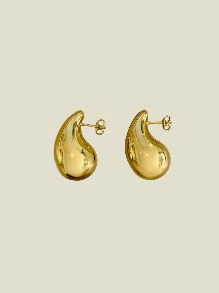 Funky Earrings (Set) Chunky Drops Gold