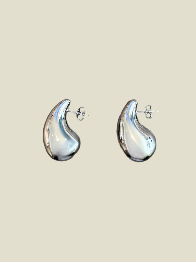 Funky Earrings (Set) Chunky Drops Silver