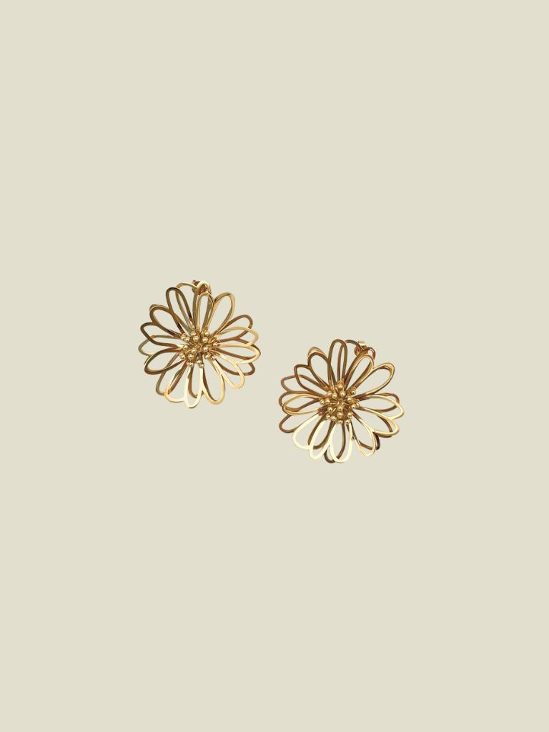 Funky Earrings (Set) Stud Open Flower