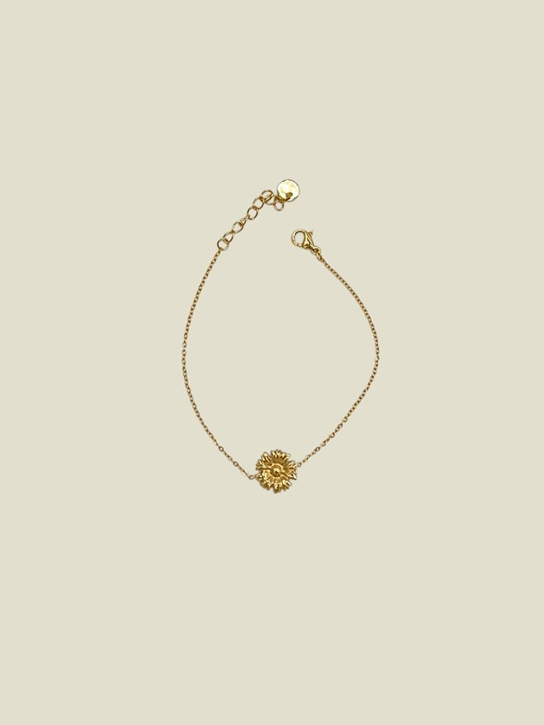 Bracelet Tine Flower Bead Gold