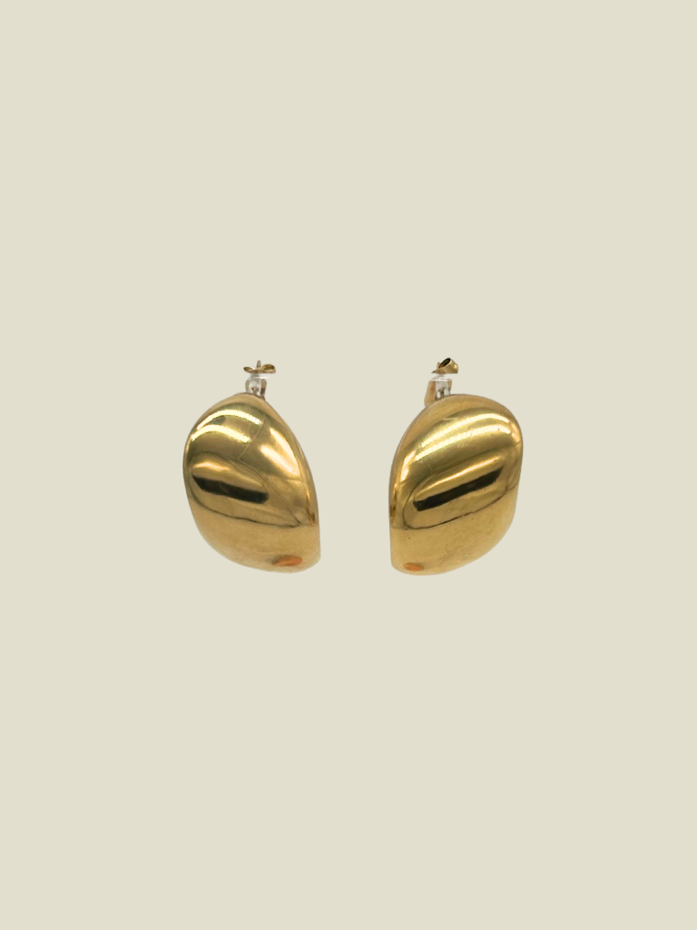 Funky Earrings (Set) Melted Shape Gold