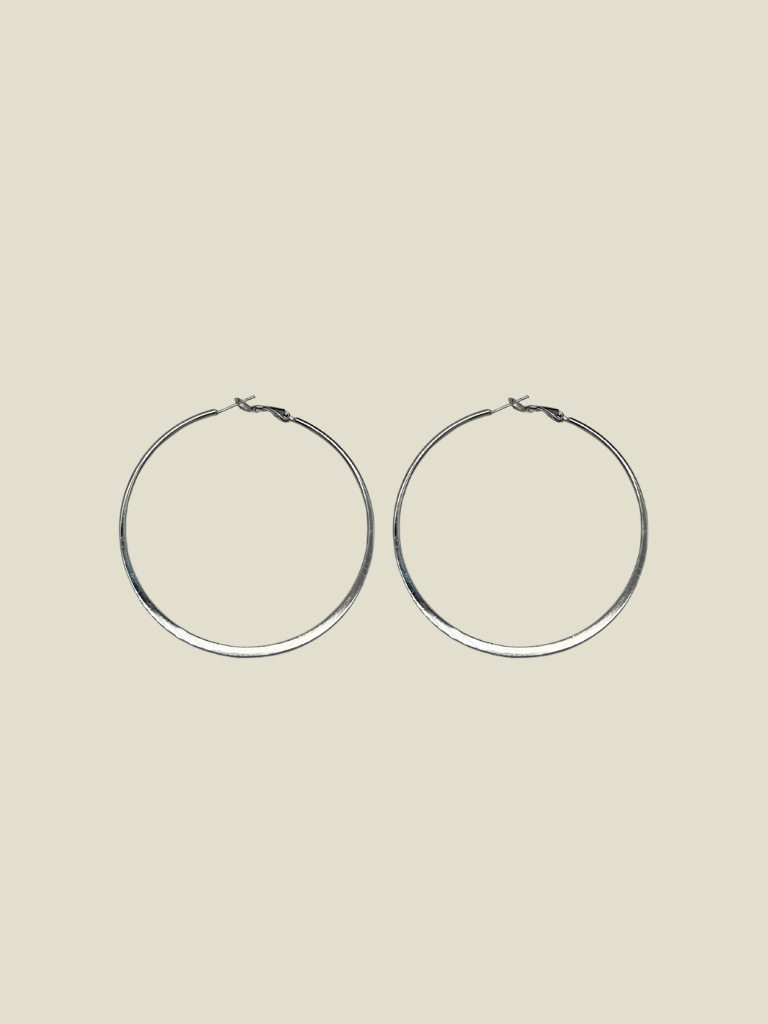 Funky Earrings (Set) Santi Hoops Silver 7