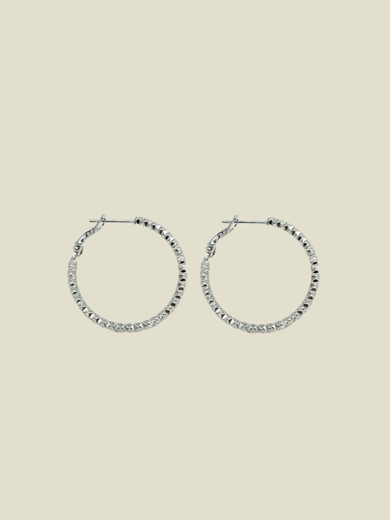 Funky Earrings (Set) Samira Hoops Silver