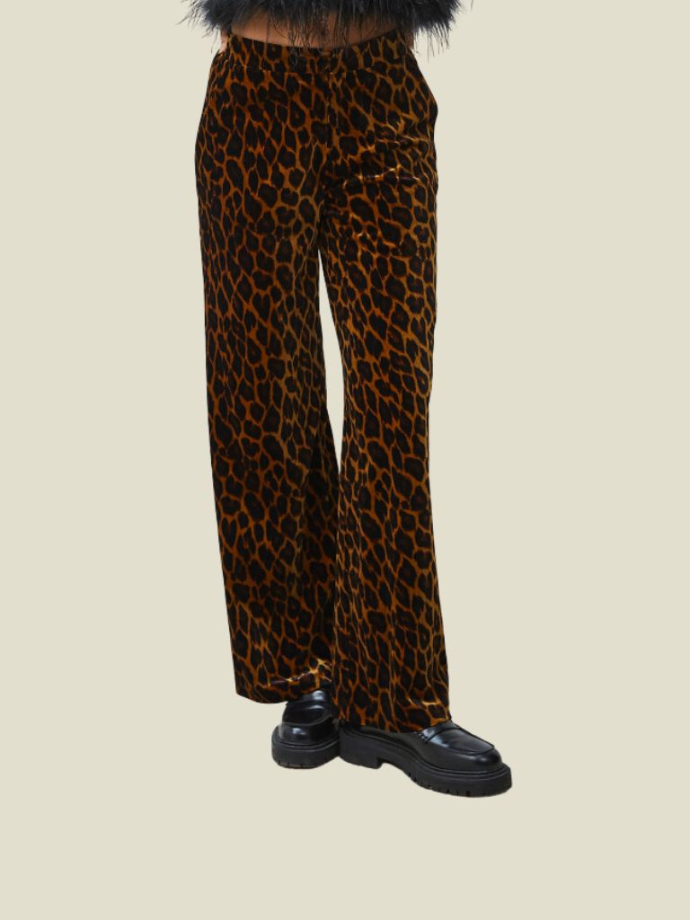 Lily Leopard Wide Pants