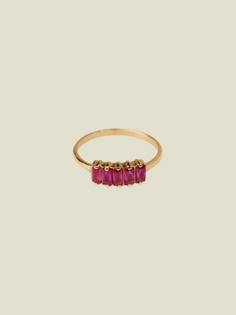 Ring Ruby Baguette