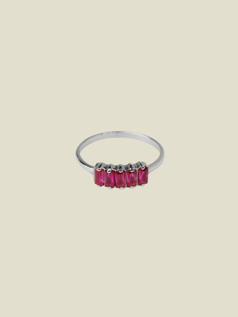 Ring Ruby Baguette