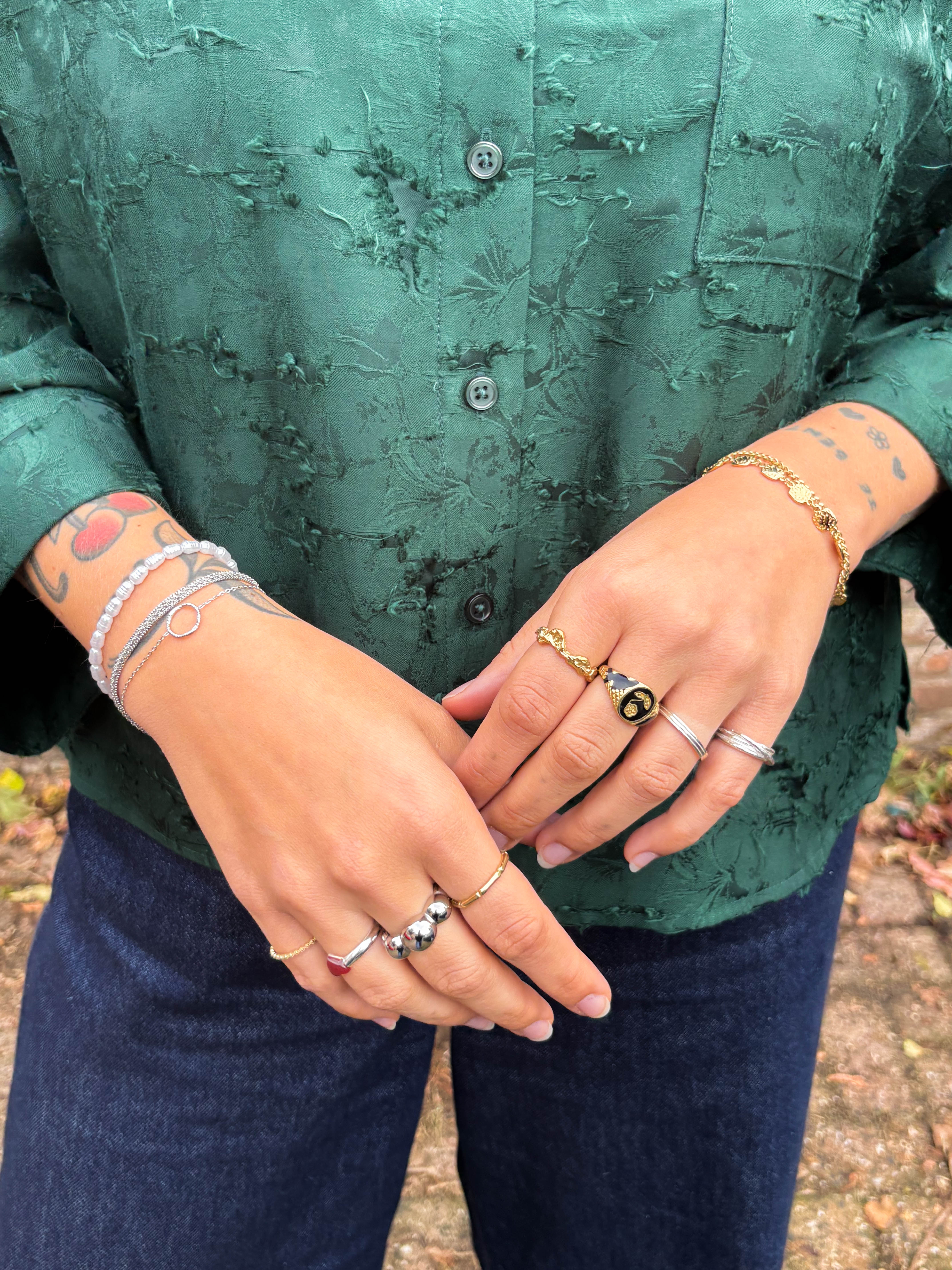 Bracelet Big Circle Silver