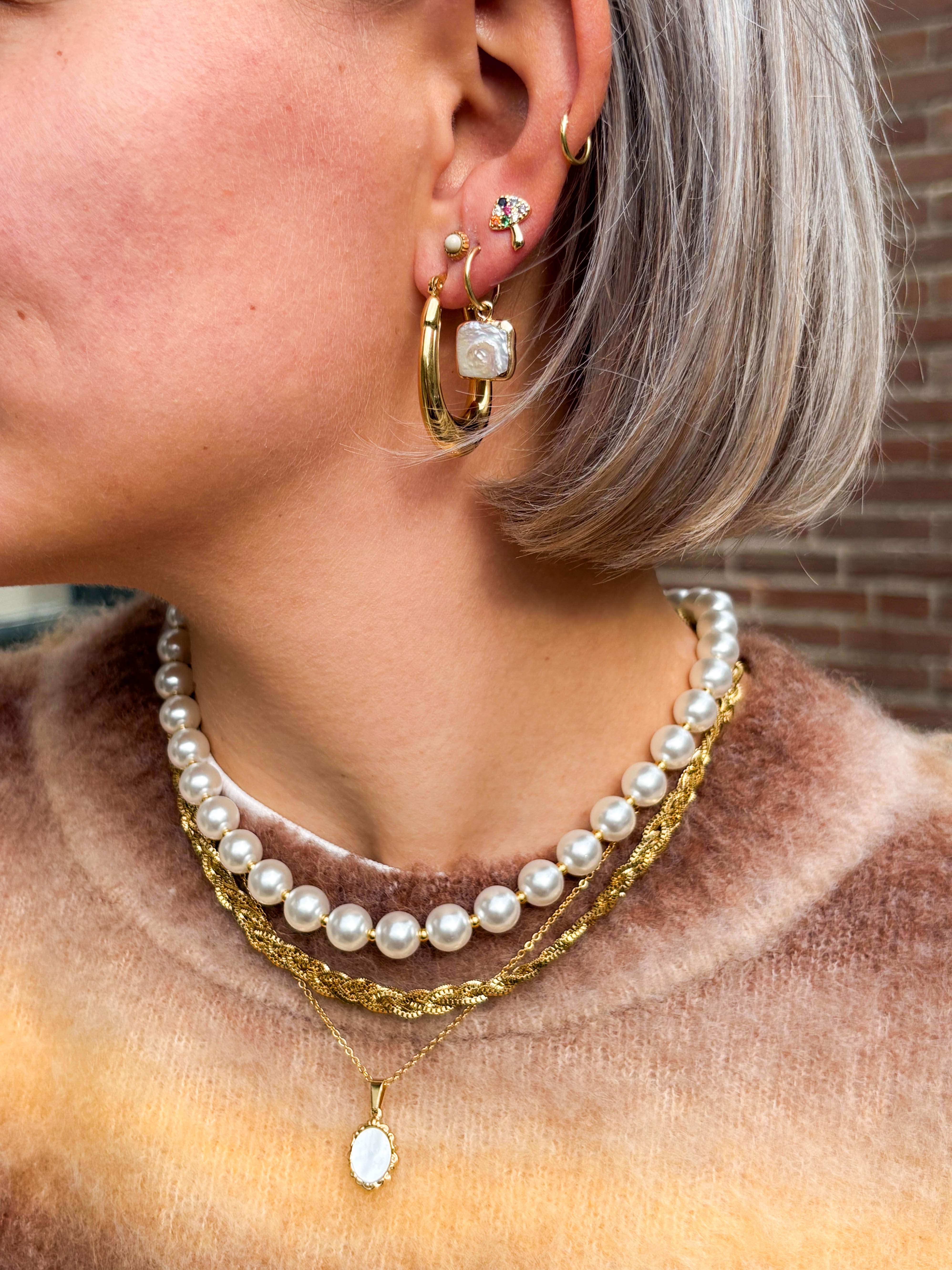 Necklace Vintage Pearl Gold