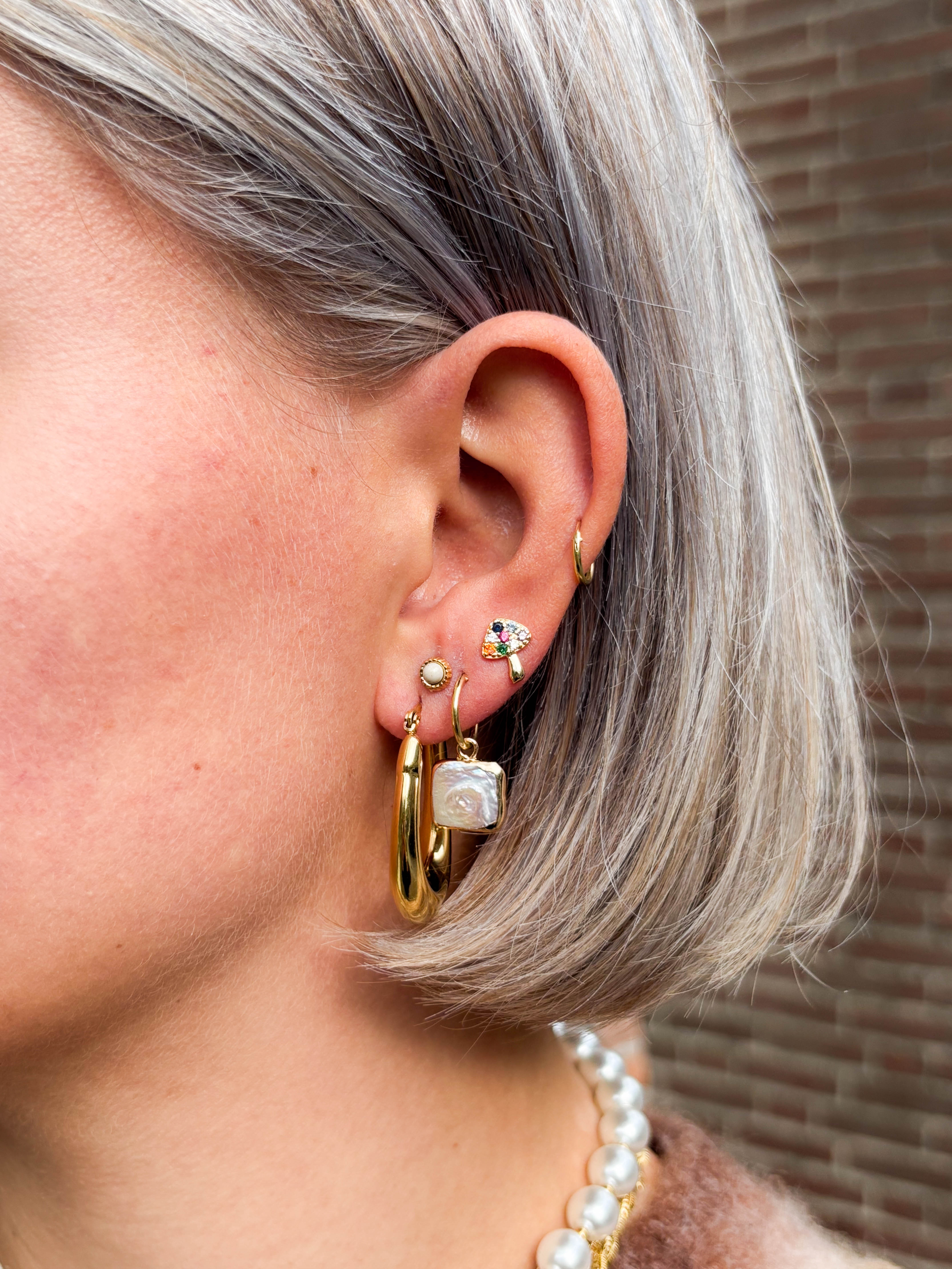 Pendant Square Pearl