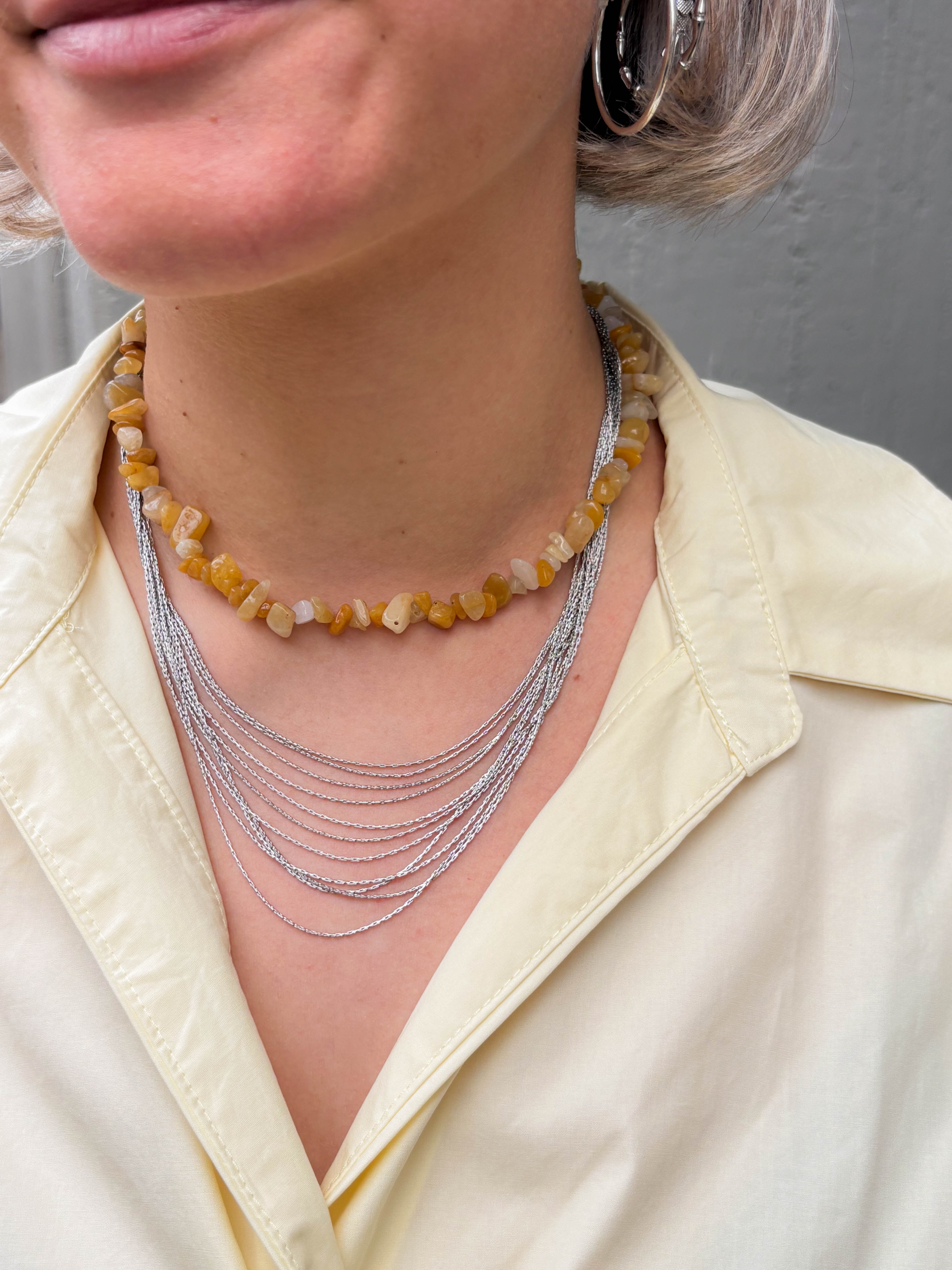 Necklace Yellow Jade